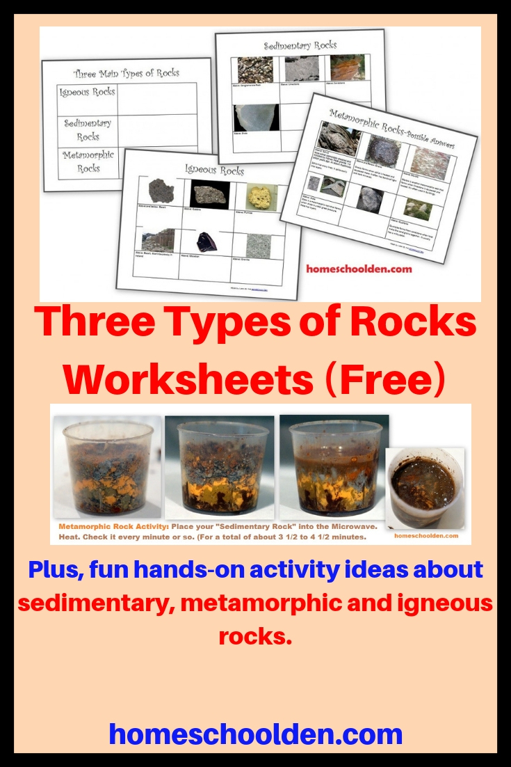 The Three Types Of Rocks- Our Activities And A Free