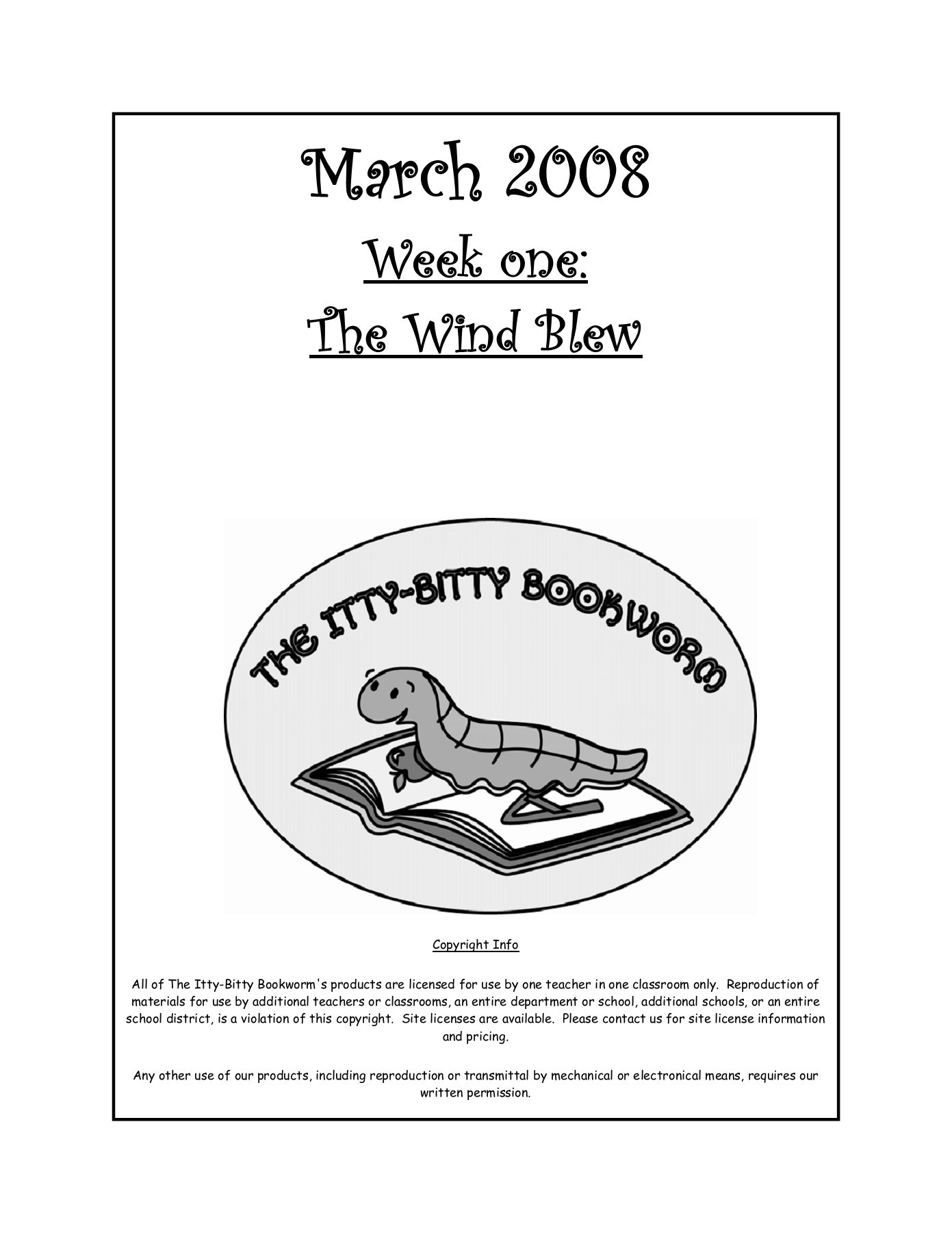 The Wind Blew Lesson Plans - Pressomatic Pages 1 - 27 - Text