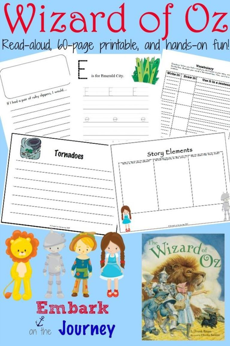 The Wizard Of Oz Activities And Printables | Wizard Of Oz