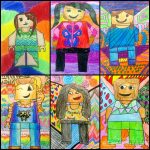 They're Back 5Th Grade Lego Self Portraits | Elementary Art