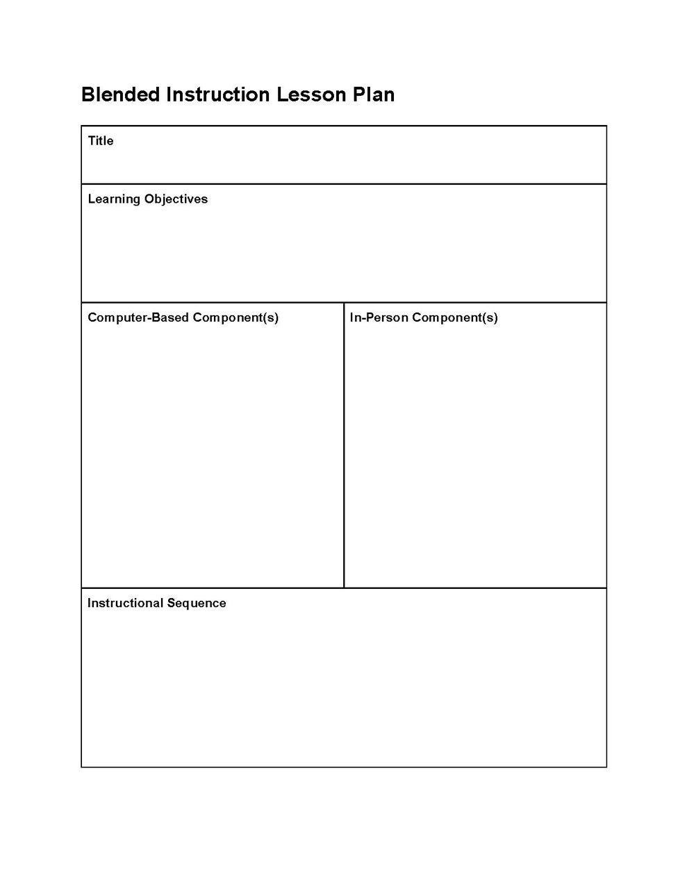 This Editable Lesson Plan Template Can Be Used To Create