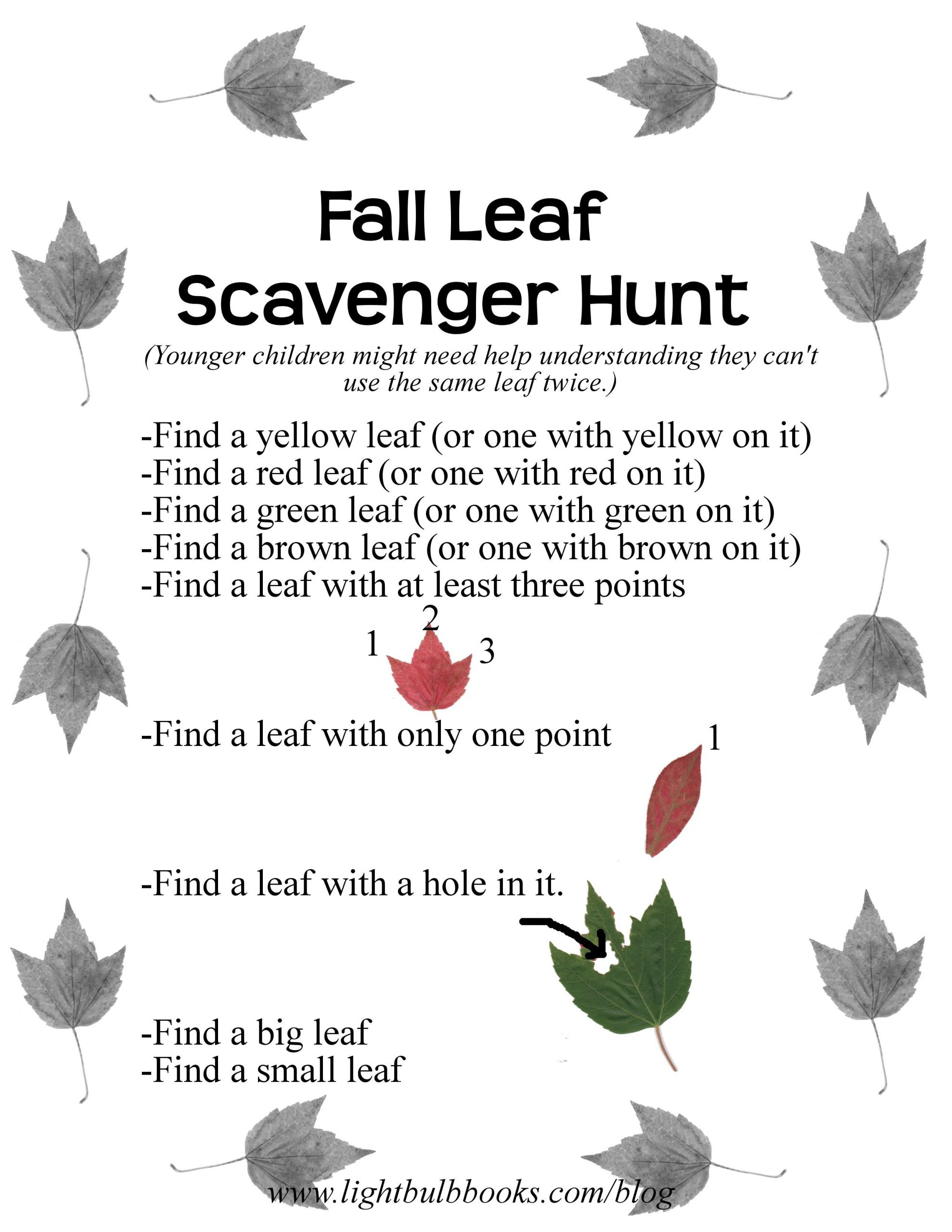 This Leaf Scavenger Hunt Can Engage Kids In Preschool