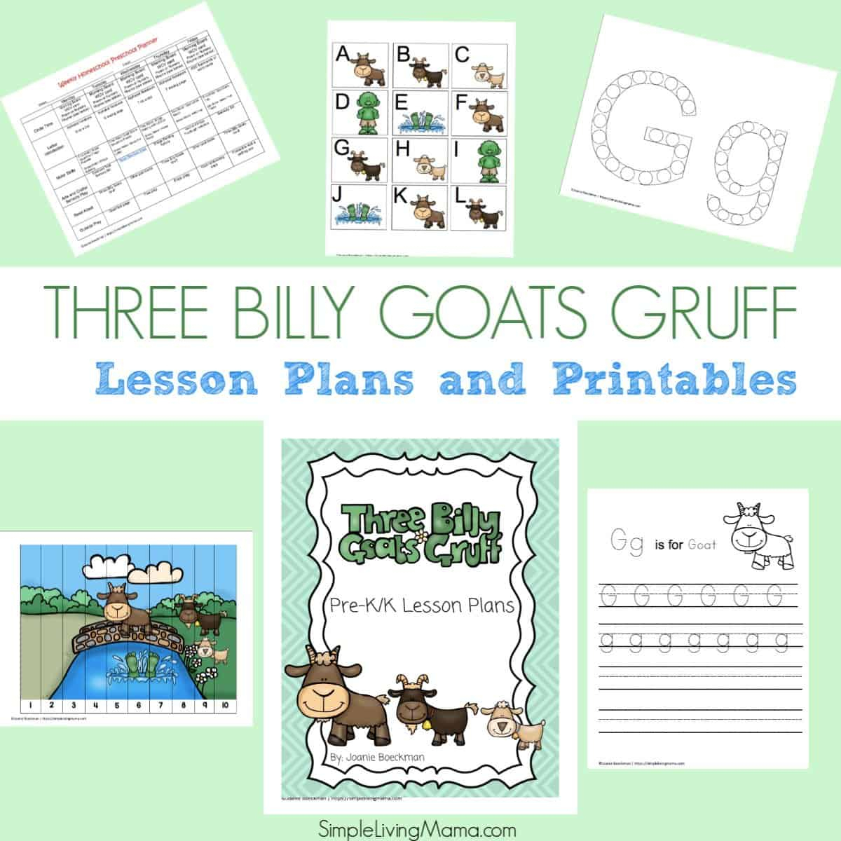 Three Billy Goats Gruff Preschool And Kindergarten Lesson Plans And  Printables