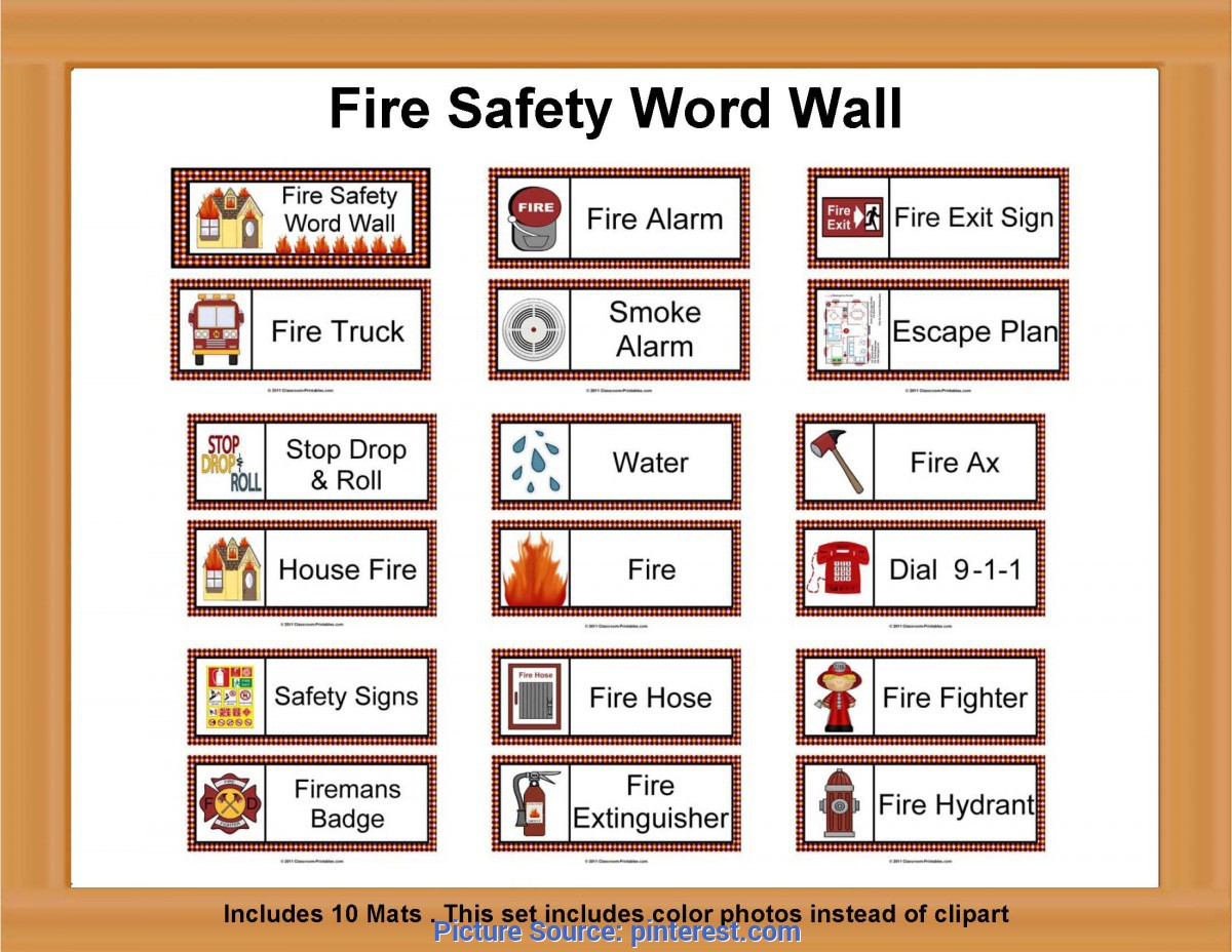 Top Community Lesson Plans Kindergarten Fire Safety Word