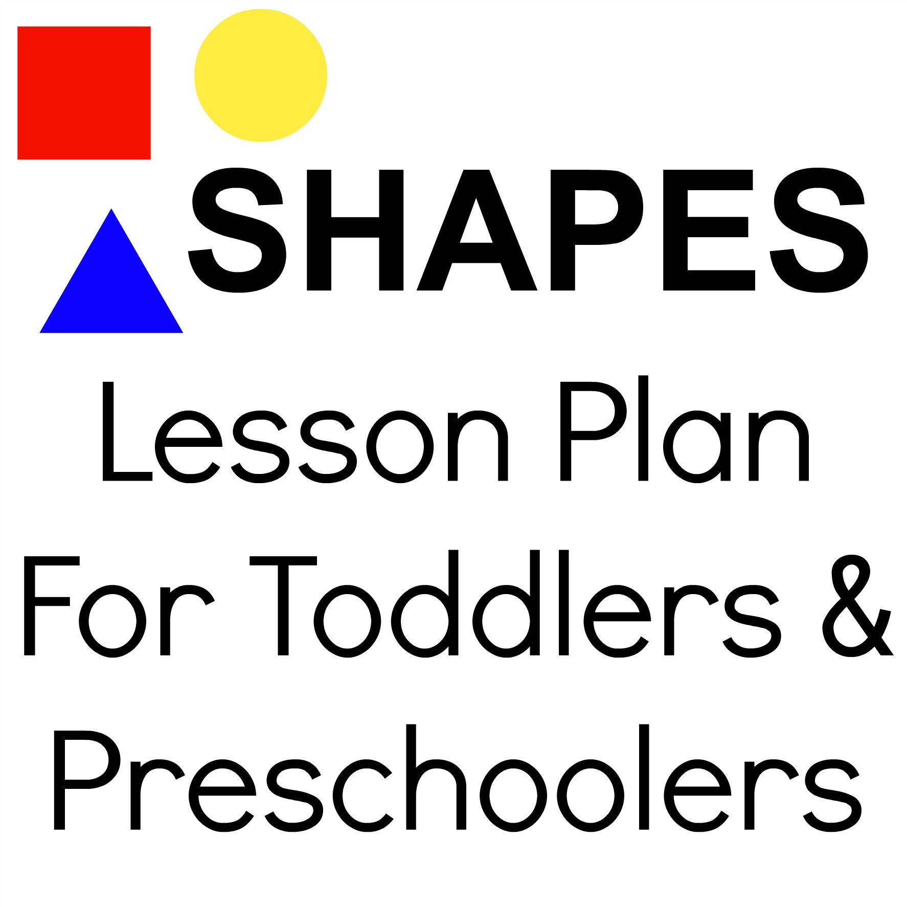 Tot School: Shapes | Lesson Plans For Toddlers, Toddler