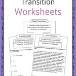 Transition Words Worksheets, Examples & Definition For Kids