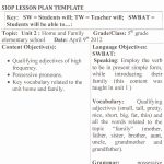 Trending Siop Lesson Plan Examples Kindergarten Siop Lesson