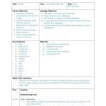 Types Of Lesson Plan Templates | Siop Lesson Plan Template 3