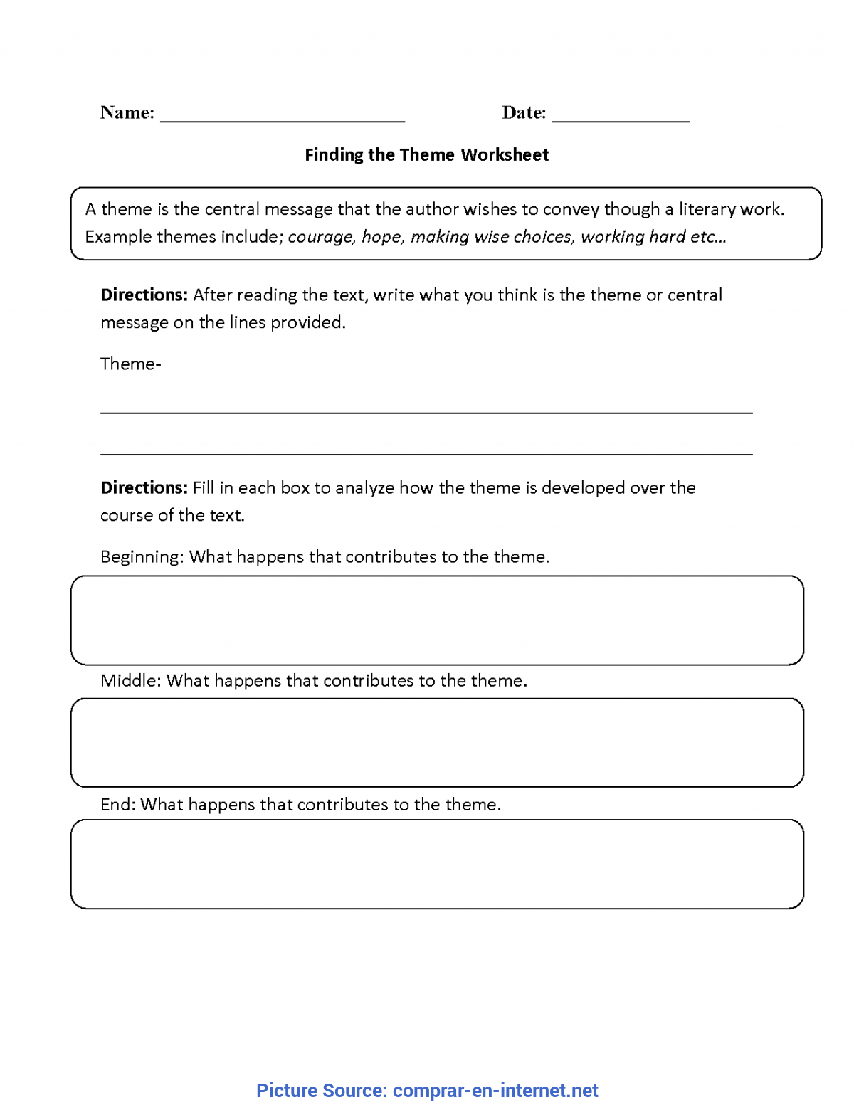 Typical 3Rd Grade Lesson Plans On Theme Theme Worksheets For