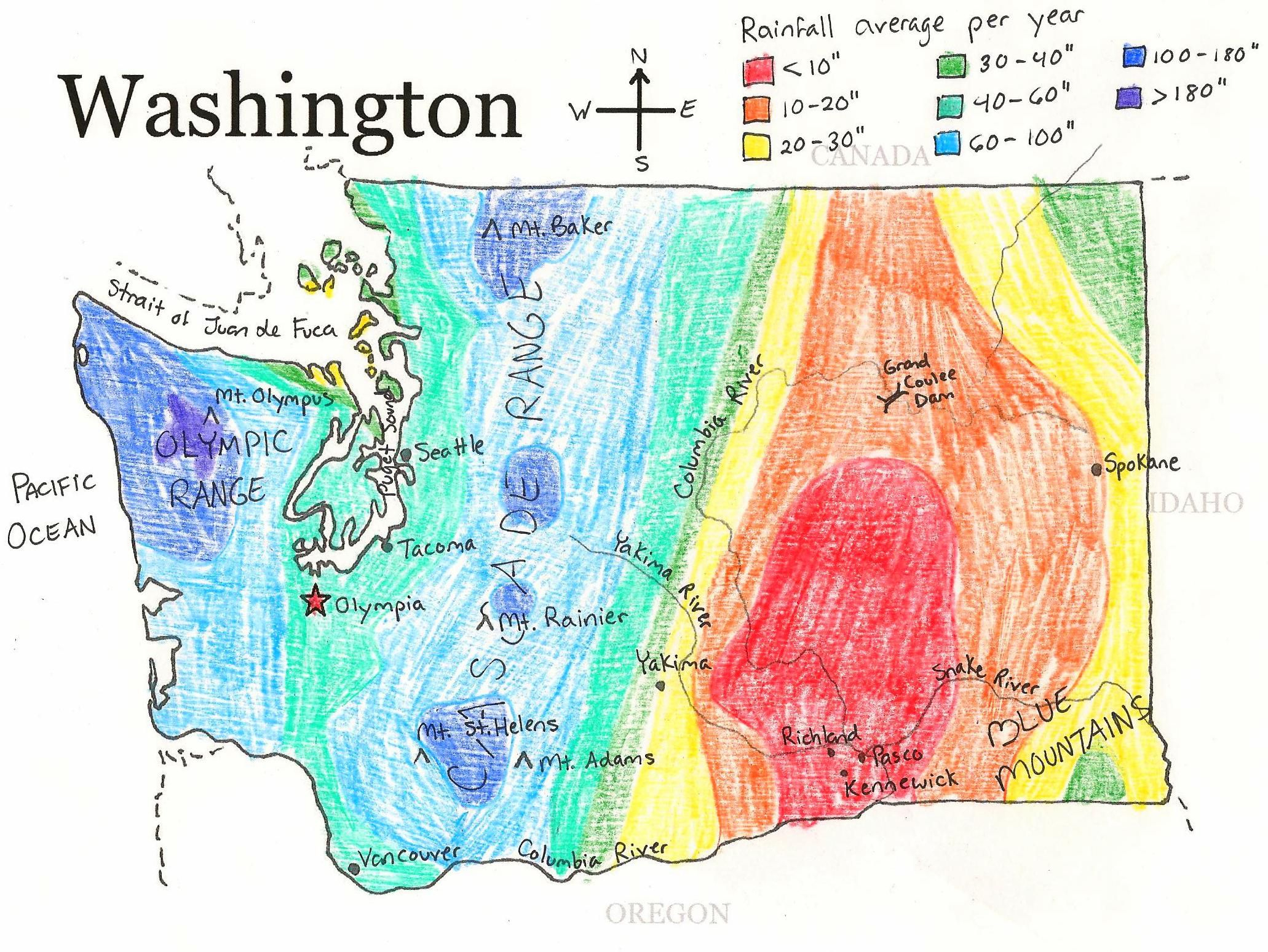 U.s. State Maps | Washington State History, Washington State