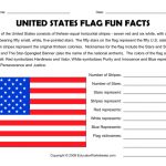 United States Flag Fun Facts Worksheet For 3Rd   5Th Grade