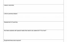 Special Education Lesson Plan Template