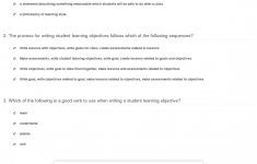 Lesson Plan Objectives Examples