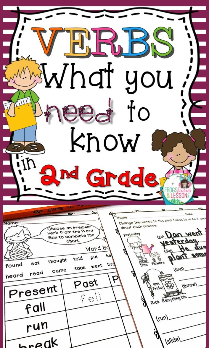 Verbs - 2Nd Grade | Verbs Activities, 2Nd Grade Worksheets