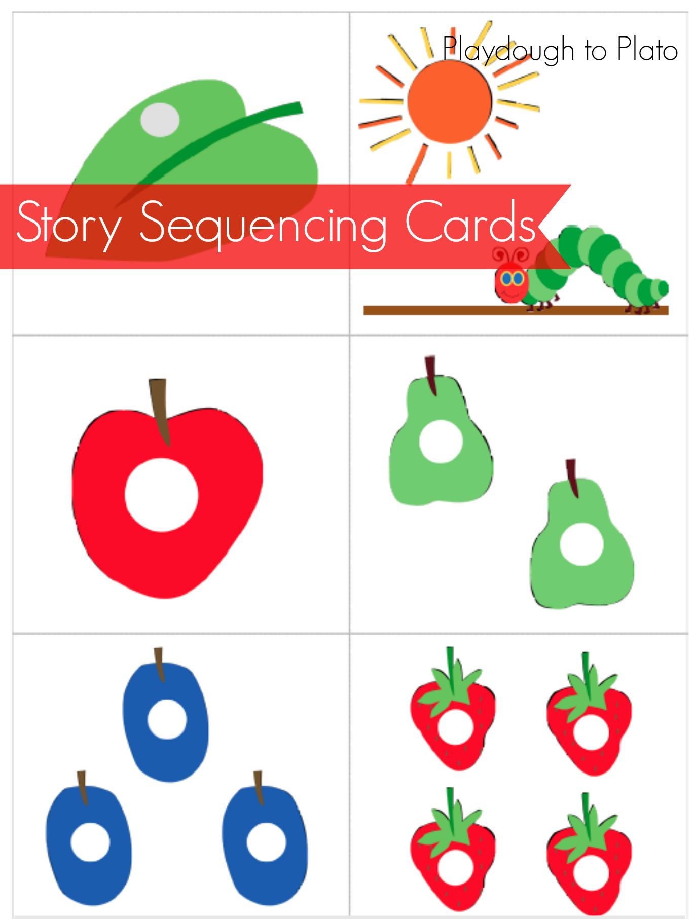 Very Hungry Caterpillar Story Sequencing Cards | The
