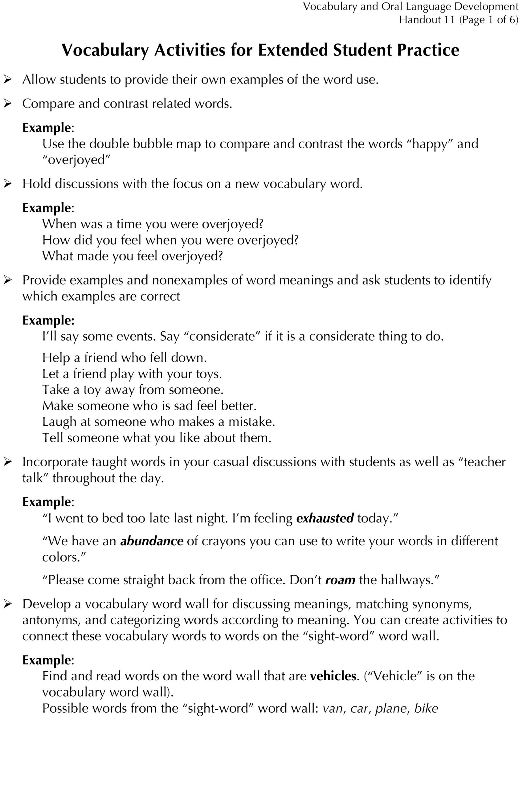 Vocabulary (Third Grade) | Building Rti