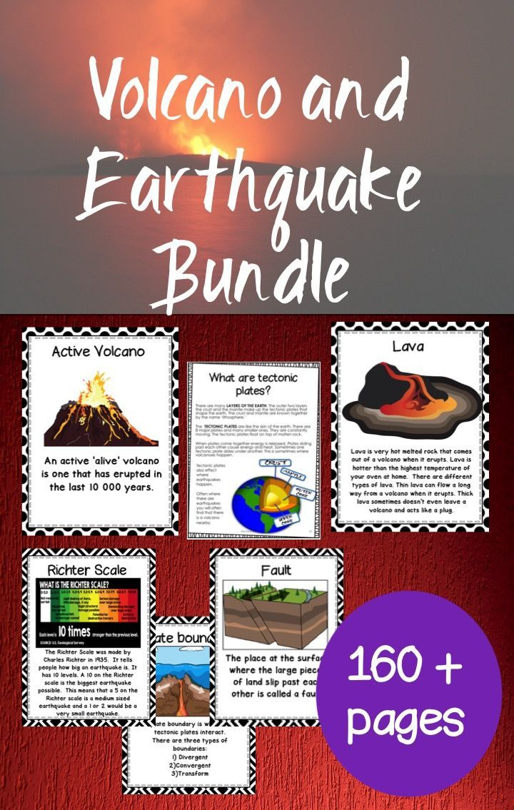 Volcanic Eruptions And Earthquake Bundle | Teaching Science