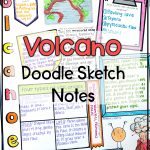 Volcano Natural Disasters Wild Weather Sketch Note Activity