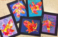 Warm & Cool Swirling Leaves | Kindergarten Art Lessons