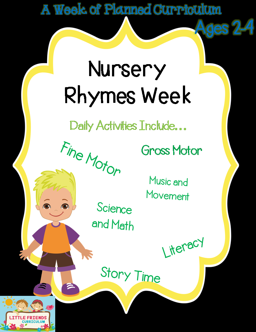 Week Of Nursery Rhyme Preschool Lesson Plans | Nursery