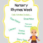 Week Of Nursery Rhyme Preschool Lesson Plans | Rhyming
