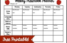 Lesson Plan Format For Preschool