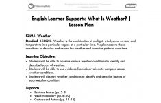 2nd Grade Science Lesson Plans On Weather