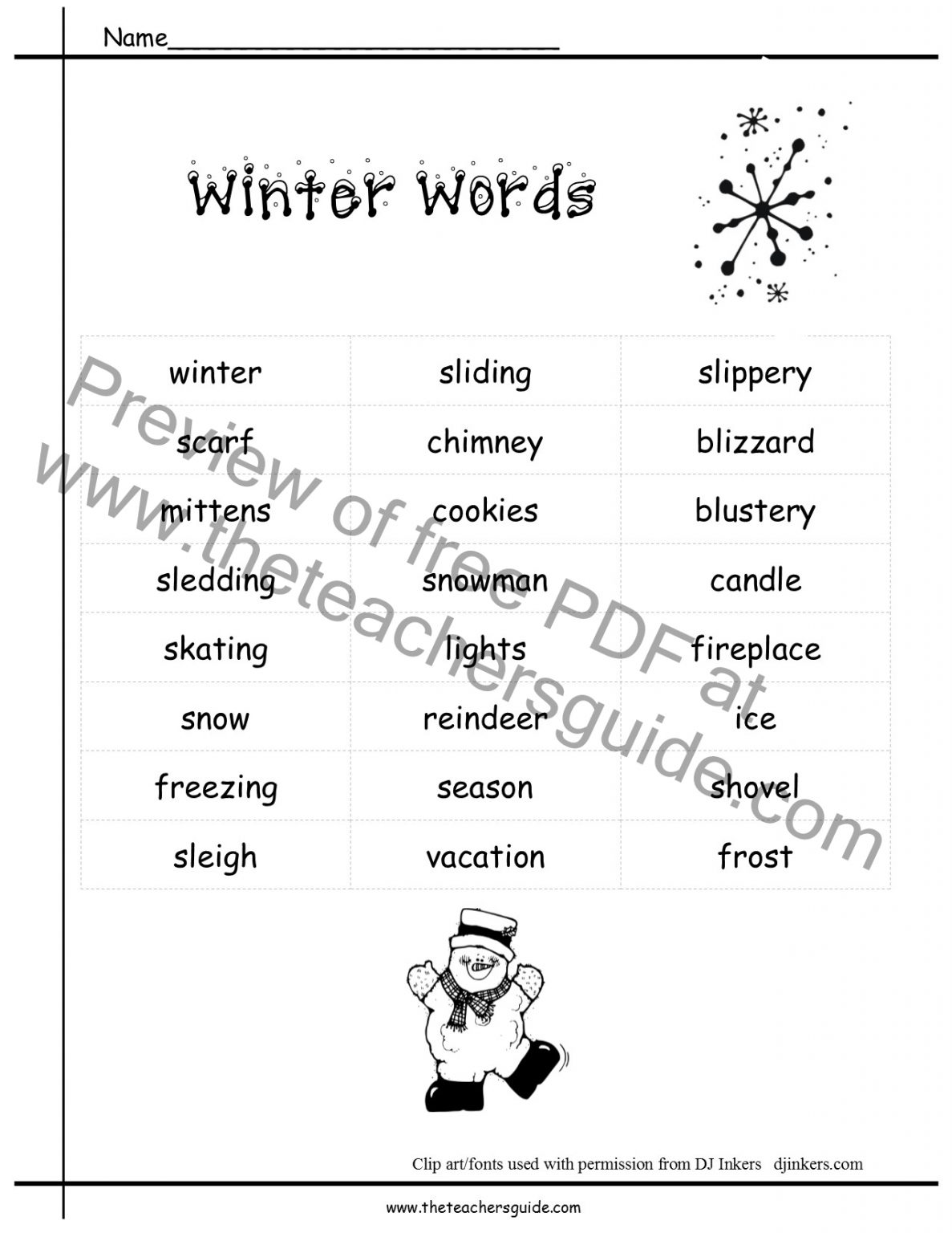 Winter Lesson Plans, Themes, Printouts, Crafts | Lesson Plans Learning