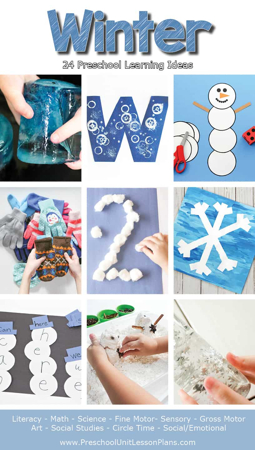 Winter Preschool Lesson Plans For Teachers And Homeschoolers