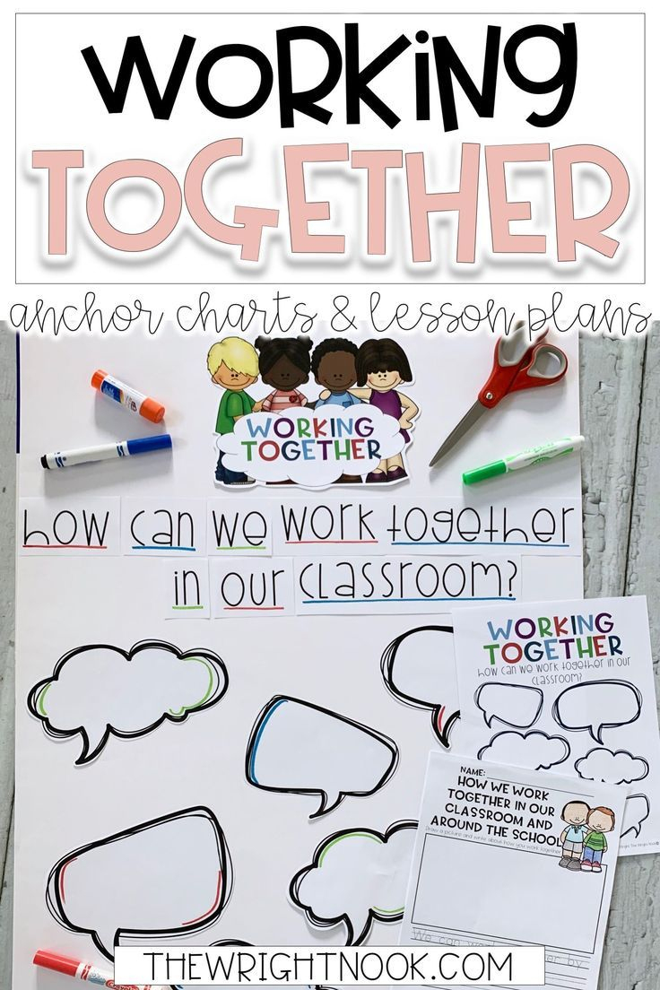 Working Together Anchor Chart And Lesson Plans | Classroom