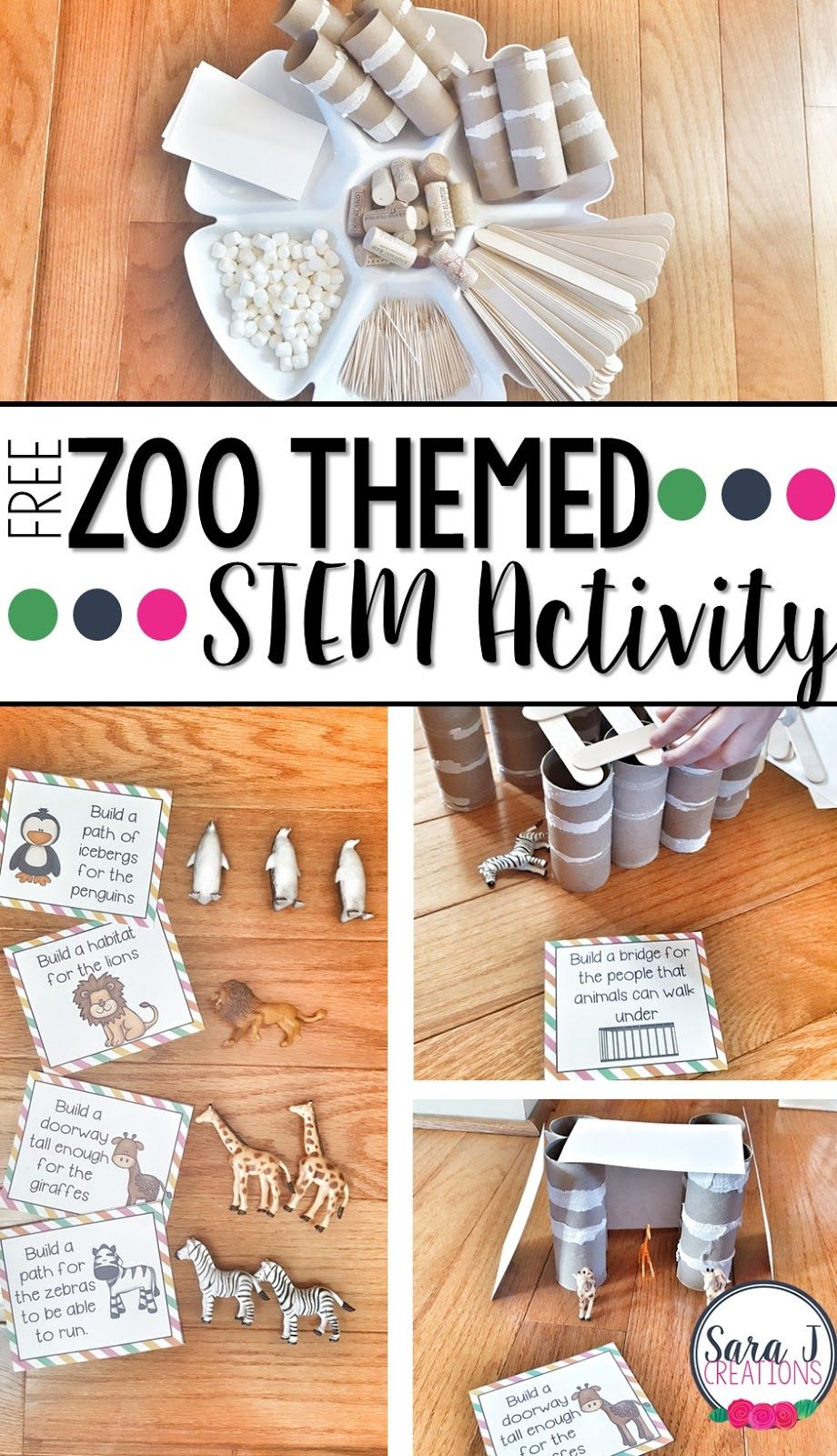 Zoo Themed Stem Activity | Stem Activities, Preschool Stem